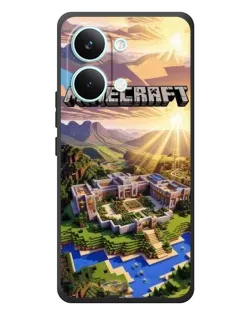 Чохол для Xiaomi Poco X8 Pro Max з картинкою «Minecraft панорама»