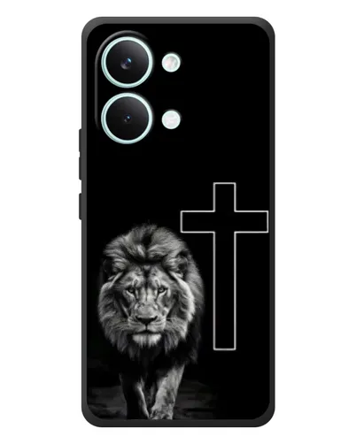 Чехол для Xiaomi Poco X8 Pro Max с картинкой «Лев и Крест» Чехол для Xiaomi Poco X8 Pro Max с картинкой «Лев и Крест»