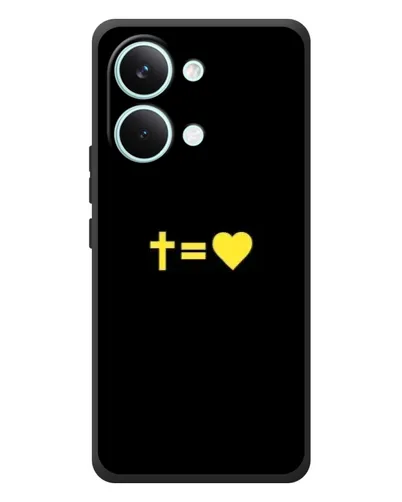 Чехол для Xiaomi Poco X8 Pro Max с картинкой «Сердце и Крест» Чехол для Xiaomi Poco X8 Pro Max с картинкой «Сердце и Крест»