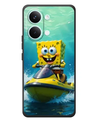 Чехол для Xiaomi Poco X8 Pro Max с картинкой «Спанч Боб на гидроцикле» Чехол для Xiaomi Poco X8 Pro Max с картинкой «Спанч Боб на гидроцикле»