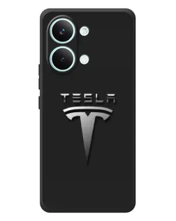 Чехол для Xiaomi Poco X8 Pro Max с картинкой «Стальной логотип Tesla» Чехол для Xiaomi Poco X8 Pro Max с картинкой «Стальной логотип Tesla»