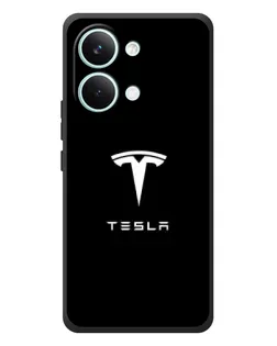 Чехол для Xiaomi Poco X8 Pro Max с картинкой «Tesla White Logo» Чехол для Xiaomi Poco X8 Pro Max с картинкой «Tesla White Logo»
