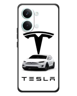 Чехол для Xiaomi Poco X8 Pro Max с картинкой «Tesla White Style» Чехол для Xiaomi Poco X8 Pro Max с картинкой «Tesla White Style»