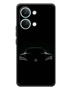 Чехол для Xiaomi Poco X8 Pro Max с картинкой «Mercedes — силуэт авто» Чехол для Xiaomi Poco X8 Pro Max с картинкой «Mercedes — силуэт авто»
