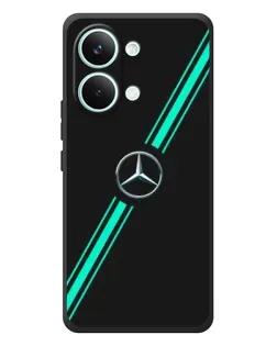 Чехол для Xiaomi Poco X8 Pro Max с картинкой «Спортивные линии Mercedes» Чехол для Xiaomi Poco X8 Pro Max с картинкой «Спортивные линии Mercedes»