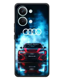 Чехол для Xiaomi Poco X8 Pro Max с картинкой «Audi Sport — неон»
