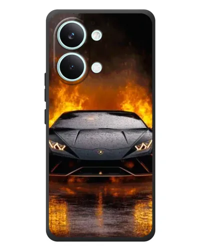 Чехол для Xiaomi Poco X8 Pro Max с картинкой «Lamborghini в огне» Чехол для Xiaomi Poco X8 Pro Max с картинкой «Lamborghini в огне»