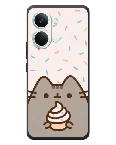 Чехол для Xiaomi Poco X8 Pro Max с картинкой «Пушин с кексом»