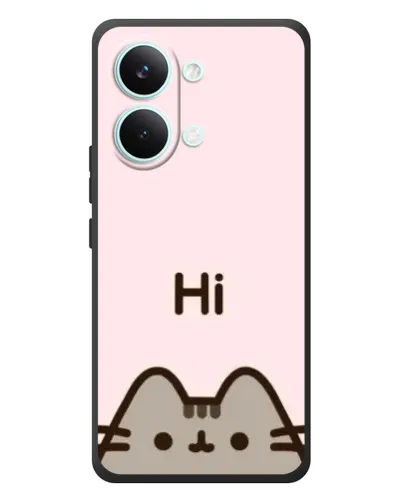 Чехол для Xiaomi Poco X8 Pro Max с картинкой «Пушин говорит Hi»
