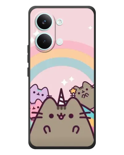 Чехол для Xiaomi Poco X8 Pro Max с картинкой «Единорог Pusheen»