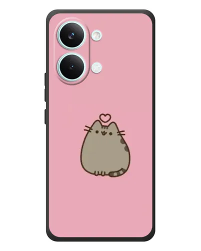 Чехол для Xiaomi Poco X8 Pro Max с картинкой «Pusheen сердце»