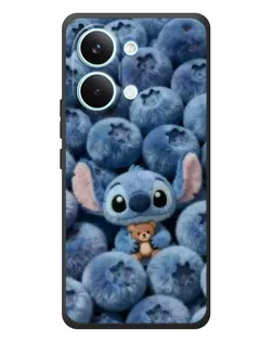 Чехол для Xiaomi Poco X8 Pro Max с картинкой «Стич и голубика» Чехол для Xiaomi Poco X8 Pro Max с картинкой «Стич и голубика»