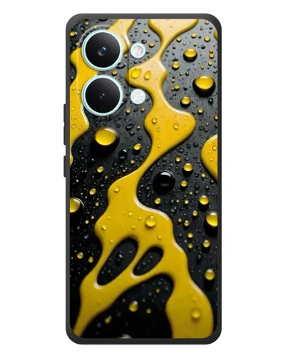 Чехол для Xiaomi Poco X8 Pro Max с картинкой «Жидкое желтое золото» Чехол для Xiaomi Poco X8 Pro Max с картинкой «Жидкое желтое золото»