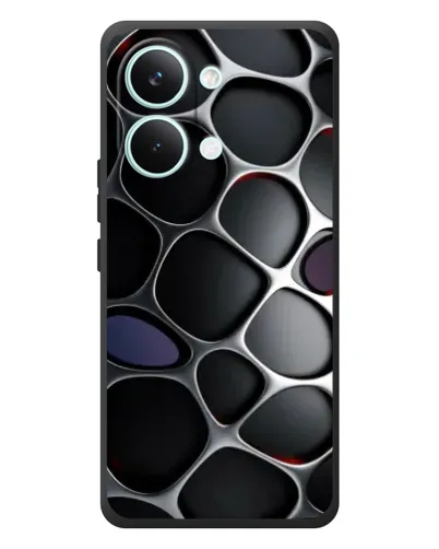 Чехол для Xiaomi Poco X8 Pro Max с картинкой «Объемная темная решетка» Чехол для Xiaomi Poco X8 Pro Max с картинкой «Объемная темная решетка»