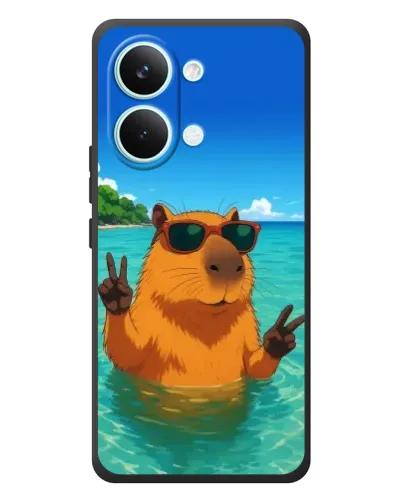 Чехол для Xiaomi Poco X8 Pro Max с картинкой «Морская капибара» Чехол для Xiaomi Poco X8 Pro Max с картинкой «Морская капибара»
