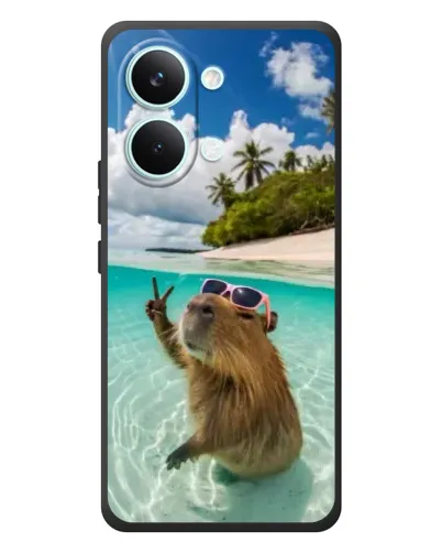 Чехол для Xiaomi Poco X8 Pro Max с картинкой «Капибара на море» Чехол для Xiaomi Poco X8 Pro Max с картинкой «Капибара на море»