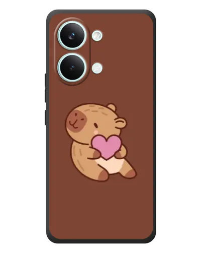 Чехол для Xiaomi Poco X8 Pro Max с картинкой «Капибара с сердцем» Чехол для Xiaomi Poco X8 Pro Max с картинкой «Капибара с сердцем»