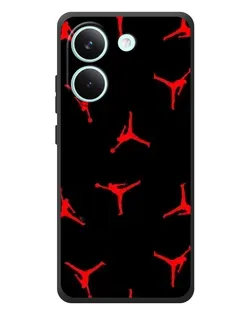 Чехол для Xiaomi Poco X8 Pro с картинкой «Jordan Red Pattern»