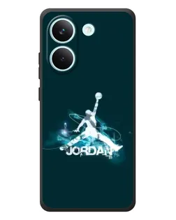 Чехол для Xiaomi Poco X8 Pro с картинкой «Jordan Blue Fire»