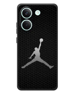 Чехол для Xiaomi Poco X8 Pro с картинкой «Jordan Dark Carbon»