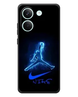 Чехол для Xiaomi Poco X8 Pro с картинкой «Jordan Neon Blue»