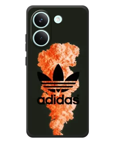Чехол для Xiaomi Poco X8 Pro с картинкой «Оранжевый дым Adidas» Чехол для Xiaomi Poco X8 Pro с картинкой «Оранжевый дым Adidas»