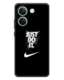 Чехол для Xiaomi Poco X8 Pro с картинкой «Текстовый принт Nike»