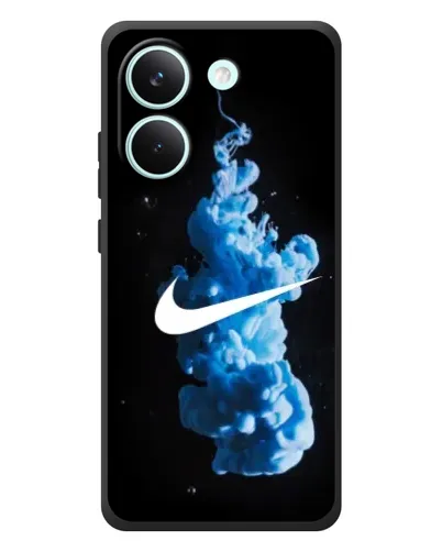 Чехол для Xiaomi Poco X8 Pro с картинкой «Nike и синий дым» Чехол для Xiaomi Poco X8 Pro с картинкой «Nike и синий дым»