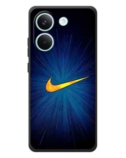 Чехол для Xiaomi Poco X8 Pro с картинкой «Синий пульс Nike»
