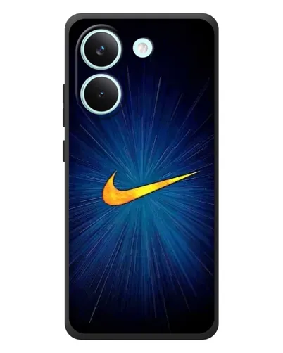 Чехол для Xiaomi Poco X8 Pro с картинкой «Синий пульс Nike» Чехол для Xiaomi Poco X8 Pro с картинкой «Синий пульс Nike»