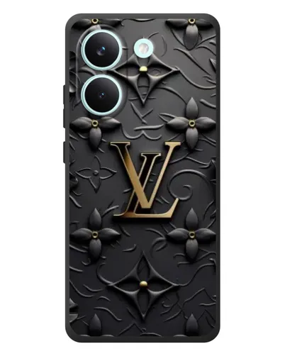 Чехол для Xiaomi Poco X8 Pro с картинкой «Кожаная текстура LV»