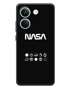 Чехол для Xiaomi Poco X8 Pro с картинкой «NASA — технический принт» Чехол для Xiaomi Poco X8 Pro с картинкой «NASA — технический принт»