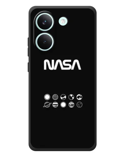 Чехол для Xiaomi Poco X8 Pro с картинкой «NASA — технический принт» Чехол для Xiaomi Poco X8 Pro с картинкой «NASA — технический принт»