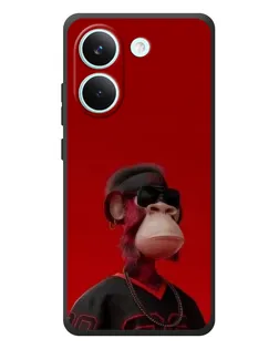 Чехол для Xiaomi Poco X8 Pro с картинкой «Bored Ape в красном» Чехол для Xiaomi Poco X8 Pro с картинкой «Bored Ape в красном»