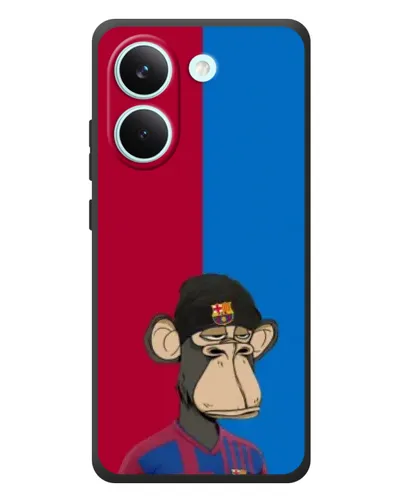 Чехол для Xiaomi Poco X8 Pro с картинкой «Bored Ape — фанат Барсы» Чехол для Xiaomi Poco X8 Pro с картинкой «Bored Ape — фанат Барсы»