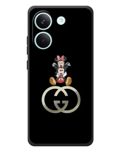 Чехол для Xiaomi Poco X8 Pro с картинкой «Минни Маус на лого» Чехол для Xiaomi Poco X8 Pro с картинкой «Минни Маус на лого»