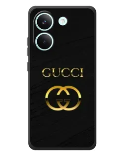 Чехол для Xiaomi Poco X8 Pro с картинкой «Золотой логотип Gucci» Чехол для Xiaomi Poco X8 Pro с картинкой «Золотой логотип Gucci»