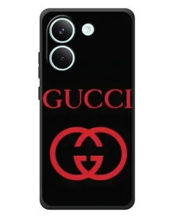Чехол для Xiaomi Poco X8 Pro с картинкой «Gucci — красный логотип» Чехол для Xiaomi Poco X8 Pro с картинкой «Gucci — красный логотип»