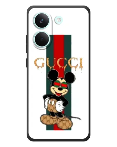 Чехол для Xiaomi Poco X8 Pro с картинкой «Микки Маус Gucci — полосы» Чехол для Xiaomi Poco X8 Pro с картинкой «Микки Маус Gucci — полосы»