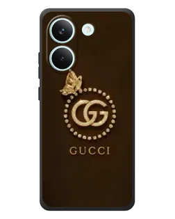 Чехол для Xiaomi Poco X8 Pro с картинкой «Gucci — золотая бабочка» Чехол для Xiaomi Poco X8 Pro с картинкой «Gucci — золотая бабочка»