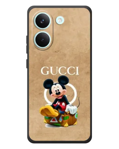 Чехол для Xiaomi Poco X8 Pro с картинкой «Микки Маус Gucci — крафт» Чехол для Xiaomi Poco X8 Pro с картинкой «Микки Маус Gucci — крафт»