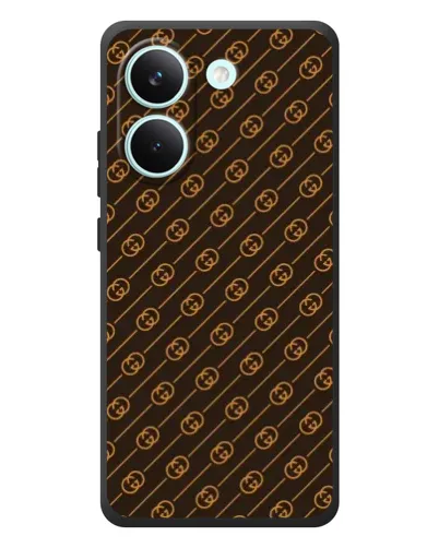 Чехол для Xiaomi Poco X8 Pro с картинкой «Gucci — золотые диагонали» Чехол для Xiaomi Poco X8 Pro с картинкой «Gucci — золотые диагонали»
