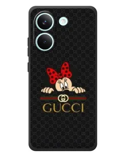 Чехол для Xiaomi Poco X8 Pro с картинкой «Минни Маус Gucci — черный» Чехол для Xiaomi Poco X8 Pro с картинкой «Минни Маус Gucci — черный»