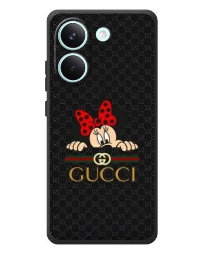 Чехол для Xiaomi Poco X8 Pro с картинкой «Минни Маус Gucci — черный» Чехол для Xiaomi Poco X8 Pro с картинкой «Минни Маус Gucci — черный»