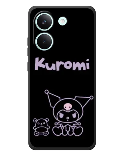 Чехол для Xiaomi Poco X8 Pro с картинкой «Kuromi — черный минимализм» Чехол для Xiaomi Poco X8 Pro с картинкой «Kuromi — черный минимализм»