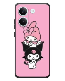 Чехол для Xiaomi Poco X8 Pro с картинкой «My Melody и Kuromi» Чехол для Xiaomi Poco X8 Pro с картинкой «My Melody и Kuromi»