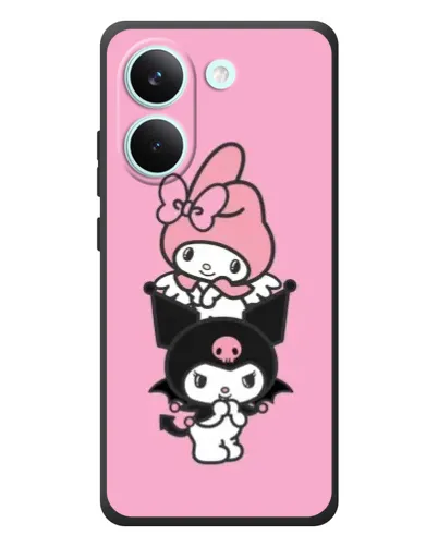 Чехол для Xiaomi Poco X8 Pro с картинкой «My Melody и Kuromi» Чехол для Xiaomi Poco X8 Pro с картинкой «My Melody и Kuromi»