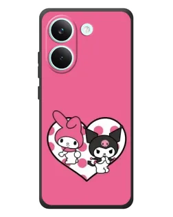 Чехол для Xiaomi Poco X8 Pro с картинкой «Kuromi и My Melody» Чехол для Xiaomi Poco X8 Pro с картинкой «Kuromi и My Melody»