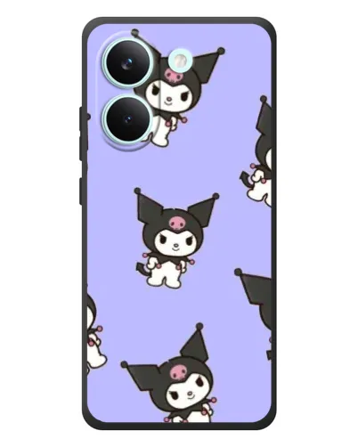Чехол для Xiaomi Poco X8 Pro с картинкой «Паттерн с Kuromi» Чехол для Xiaomi Poco X8 Pro с картинкой «Паттерн с Kuromi»