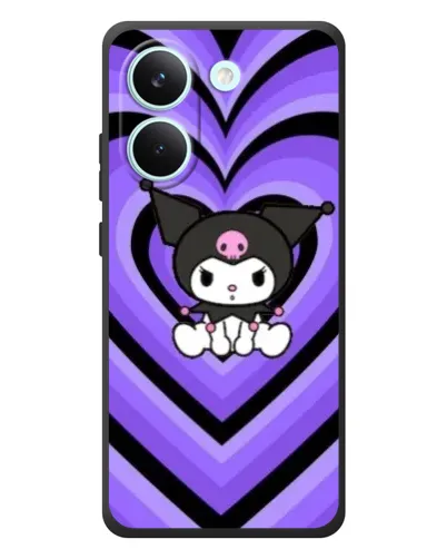 Чехол для Xiaomi Poco X8 Pro с картинкой «Kuromi и фиолетовые сердца» Чехол для Xiaomi Poco X8 Pro с картинкой «Kuromi и фиолетовые сердца»